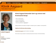 Tablet Screenshot of klinikaagaard.dk